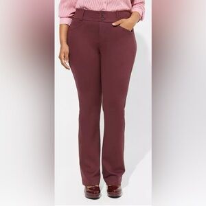Trouser Bootcut Ponte Pant; 18W Short